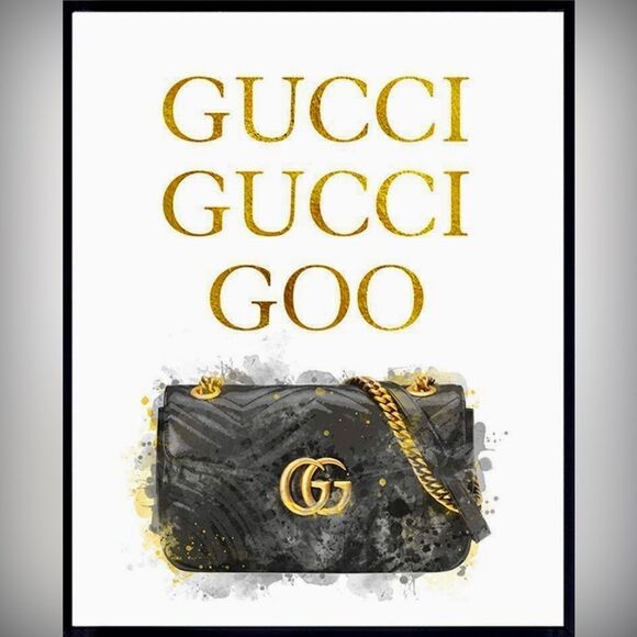 Glam Wall Decor Art print picture wall art- Chic Fashion Tiffany’s Chanel Gucci - Picture 7 of 8